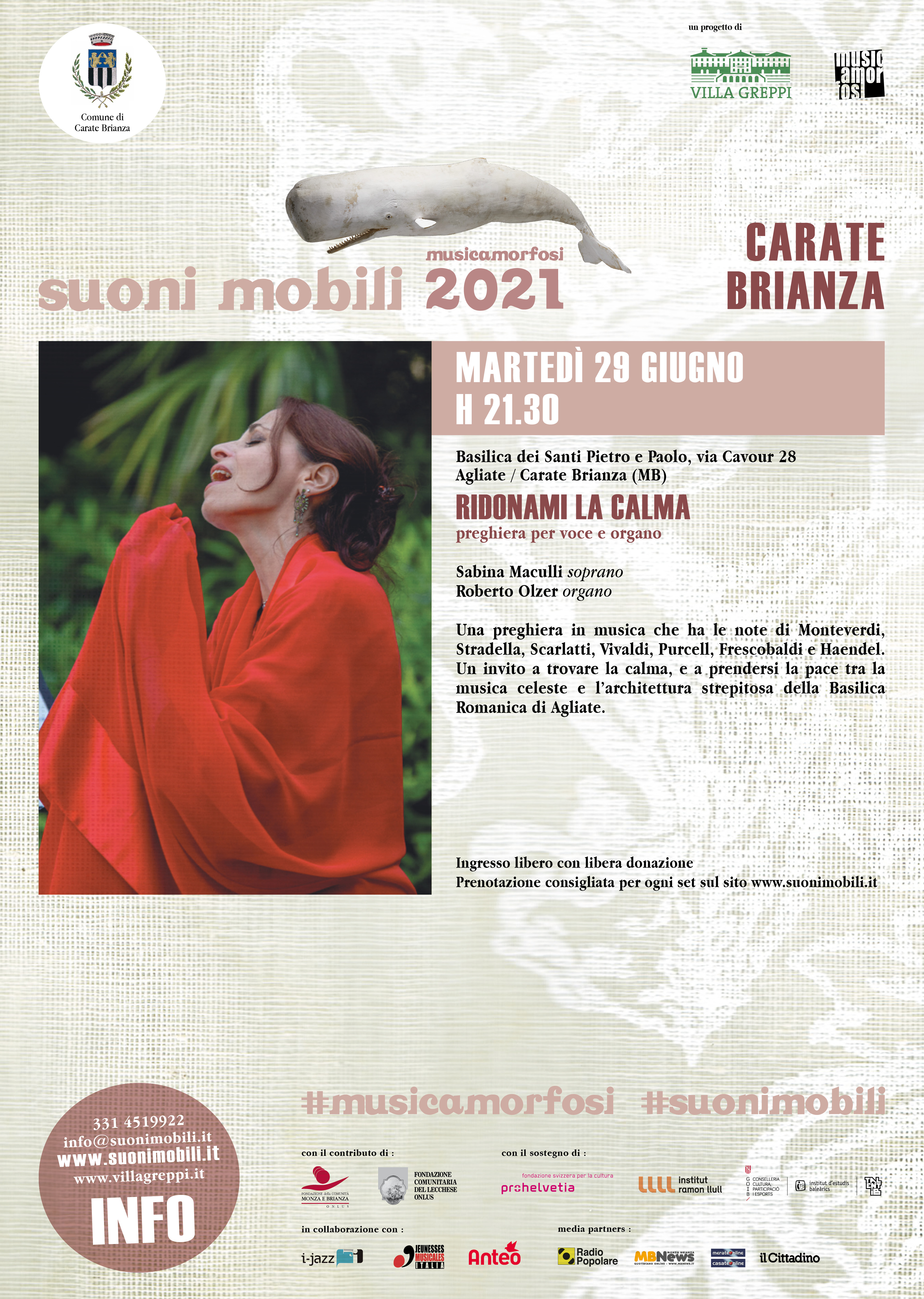 Ridonami la calma - preghiera per voce e organo