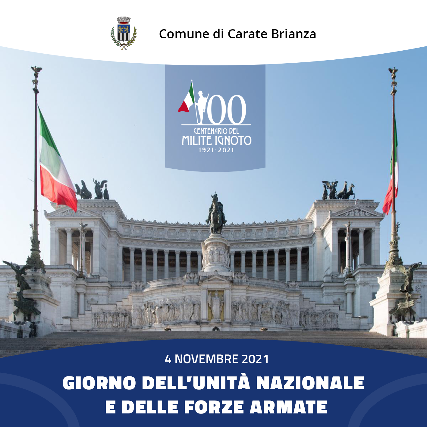 4 Novembre  - Giornata dell’Unità Nazionale e delle Forze Armate