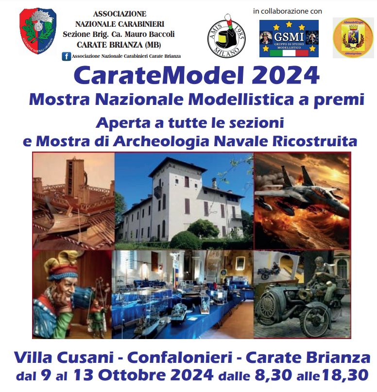 “Caratemodel 2024” in Villa Cusani, modellini e mezzi storici