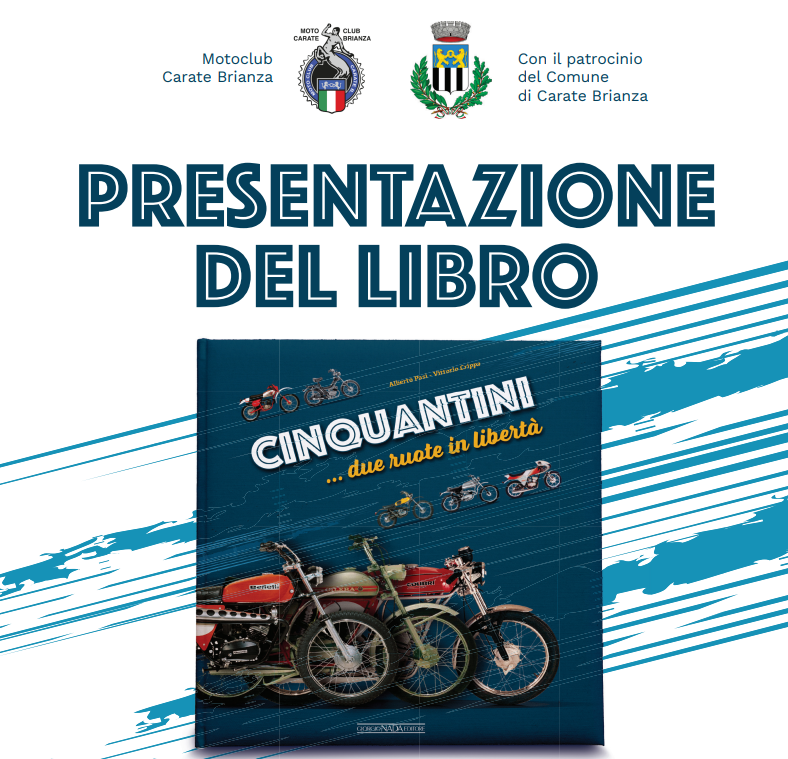 “Cinquantini… due ruote in libertà”, presentazione del libro in Villa