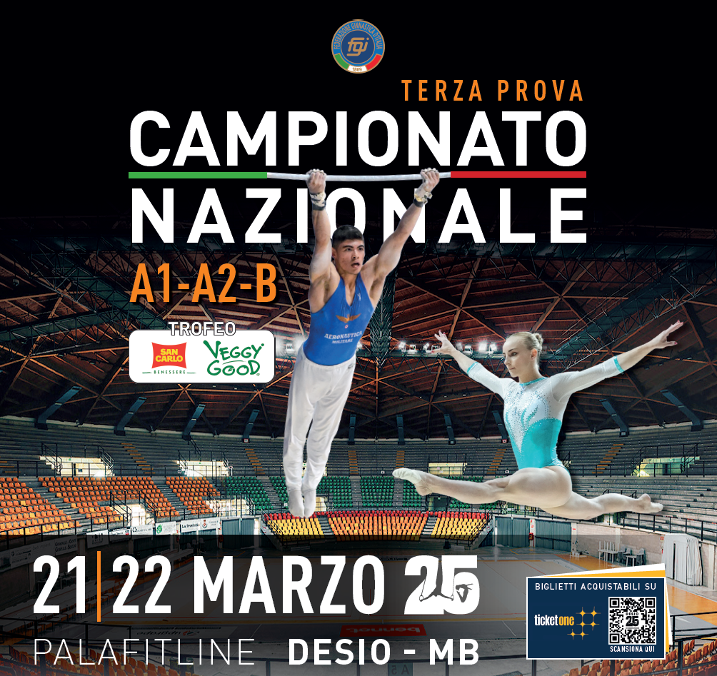 3a prova campionato nazionale a squadre di ginnastica artistica