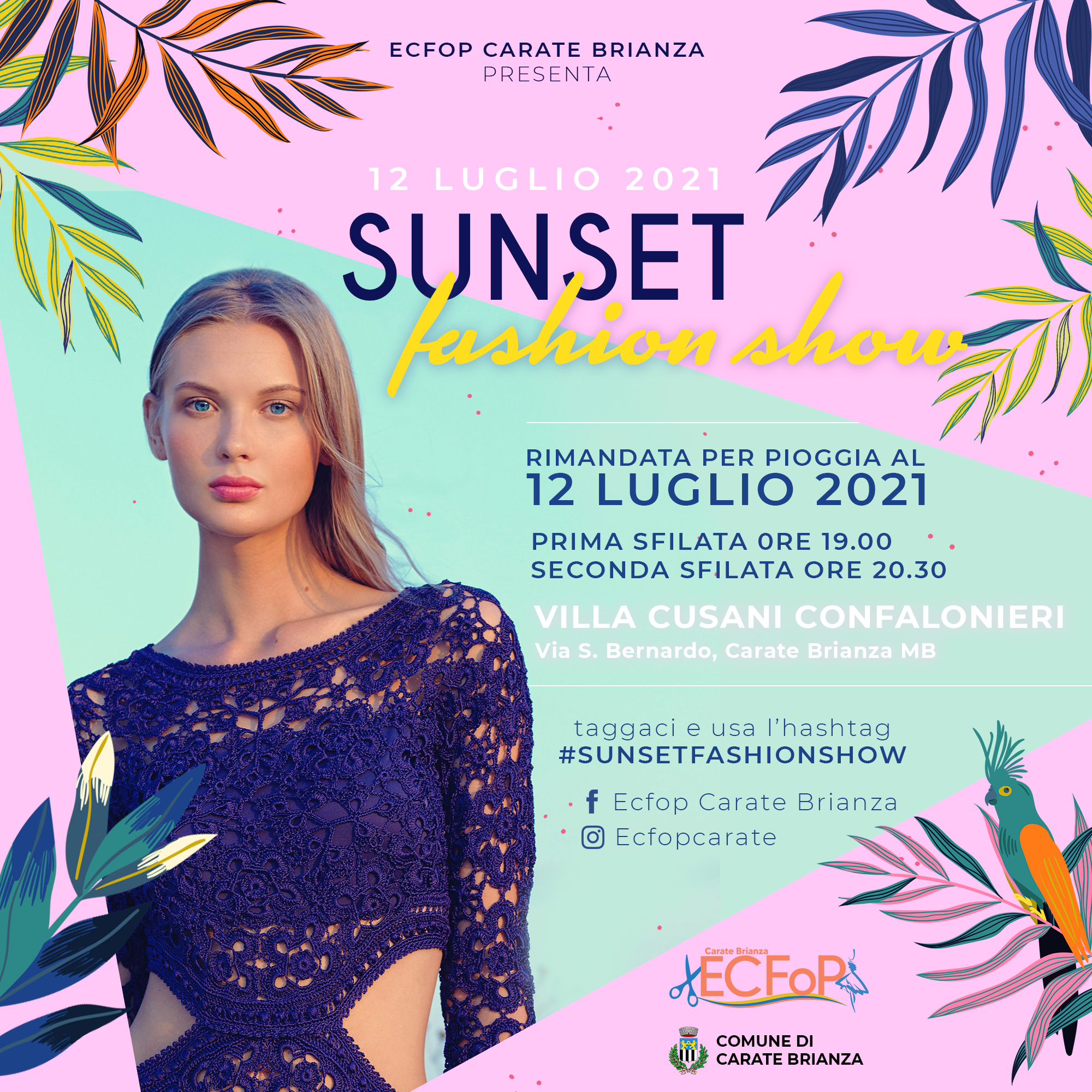 “Sunset fashion show” - rinvio a lunedì 12 luglio