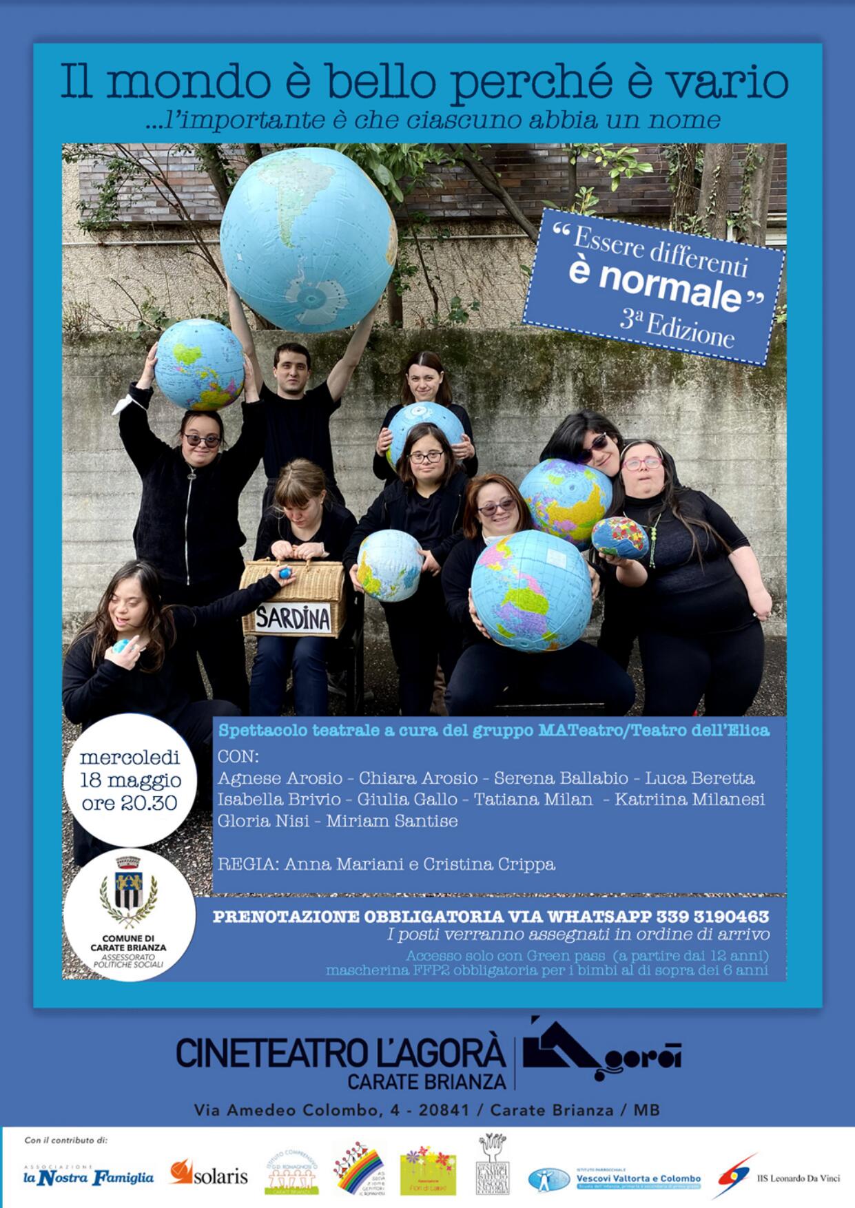 Spettacolo teatrale "Il Mondo è bello perché è vario" -
