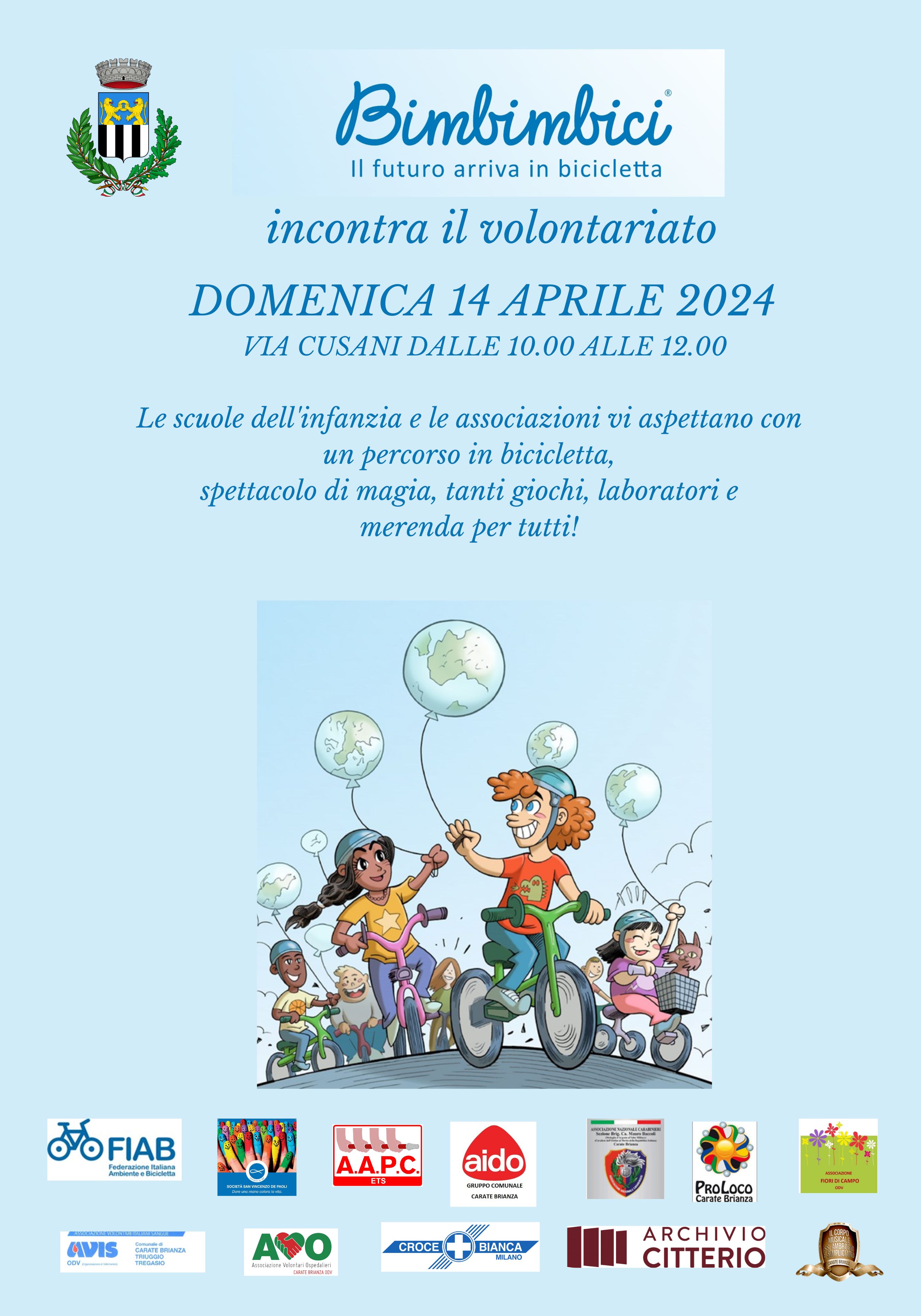 “Bimbimbici incontra il Volontariato” in Via Cusani