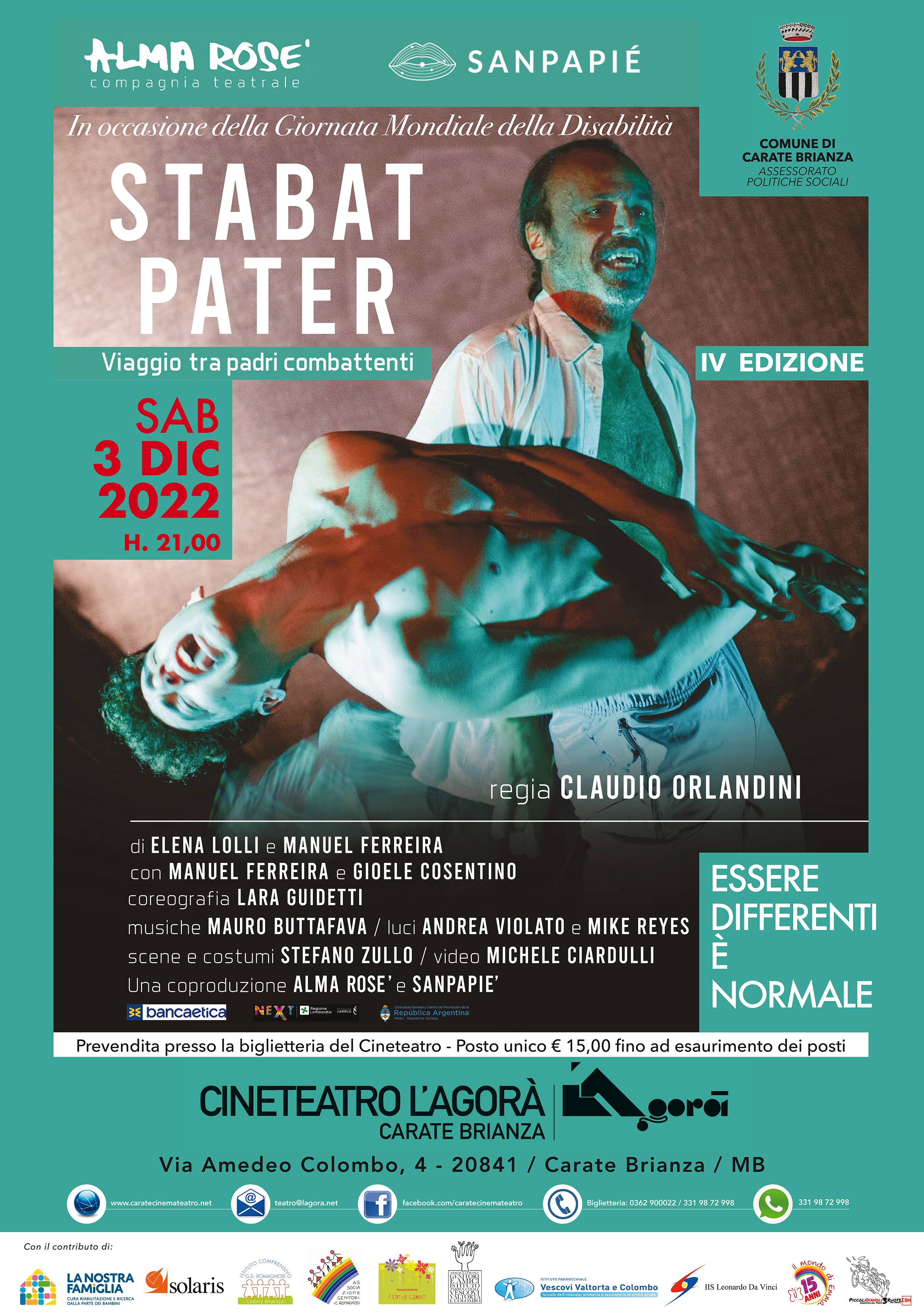"Essere differenti è normale" IV^ Edizione -  Spettacolo Teatrale "Stabat Pater"