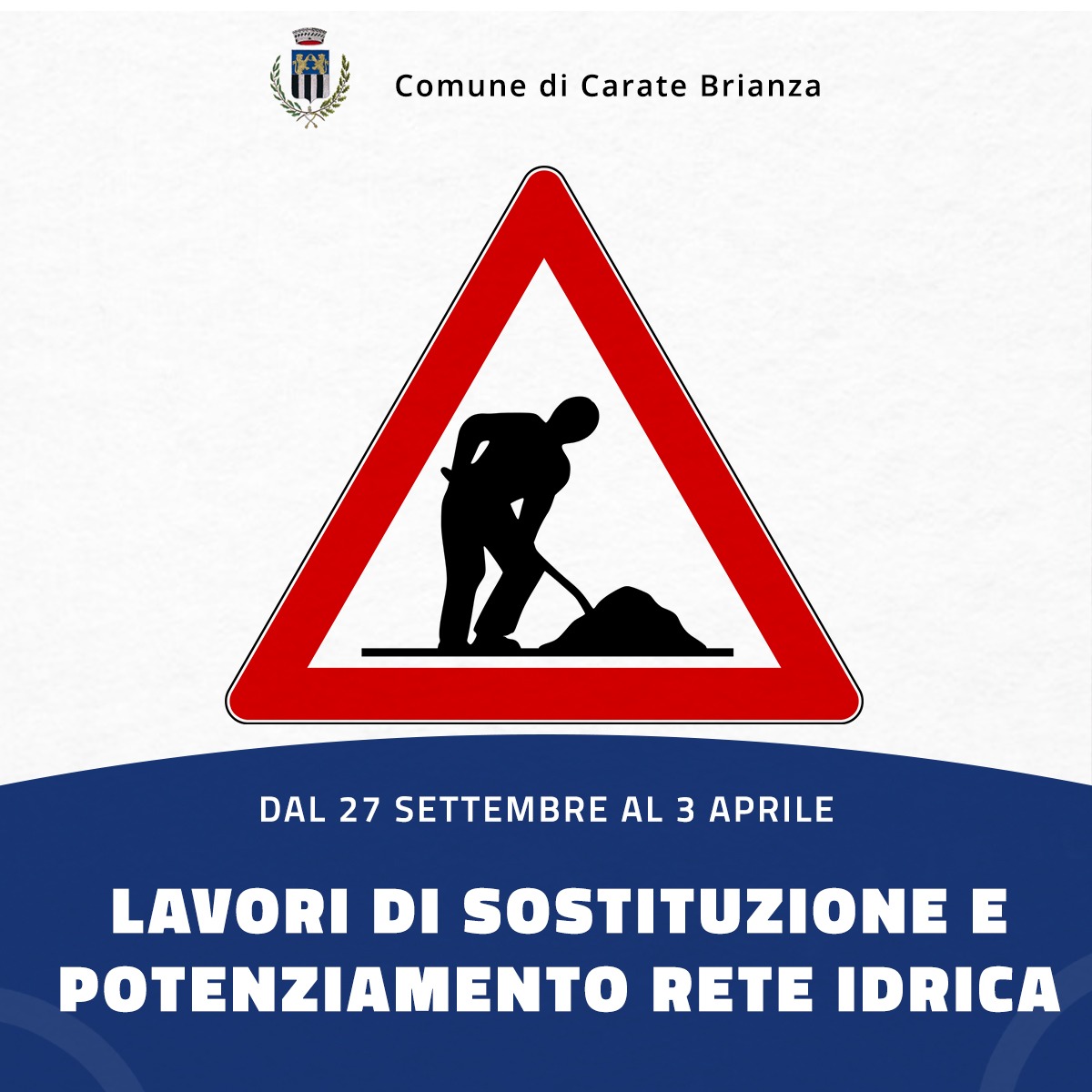 Lavori di sostituzione e potenziamento rete idrica