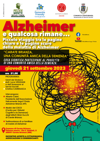“Carate Brianza – una comunità amica della demenza”  - Alzheimer e qualcosa rimane…