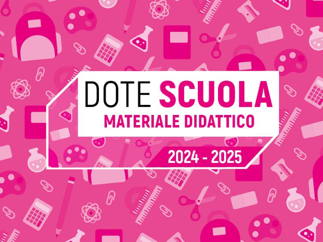 Dote Scuola Regione Lombardia 2024/2025 - Materiale Didattico