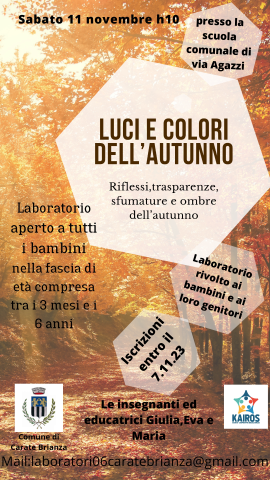 Laboratorio "Luci e colori dell'autunno"