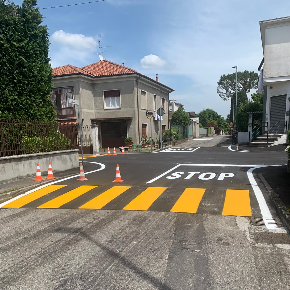 Ultimazione dei lavori in Via Colombo