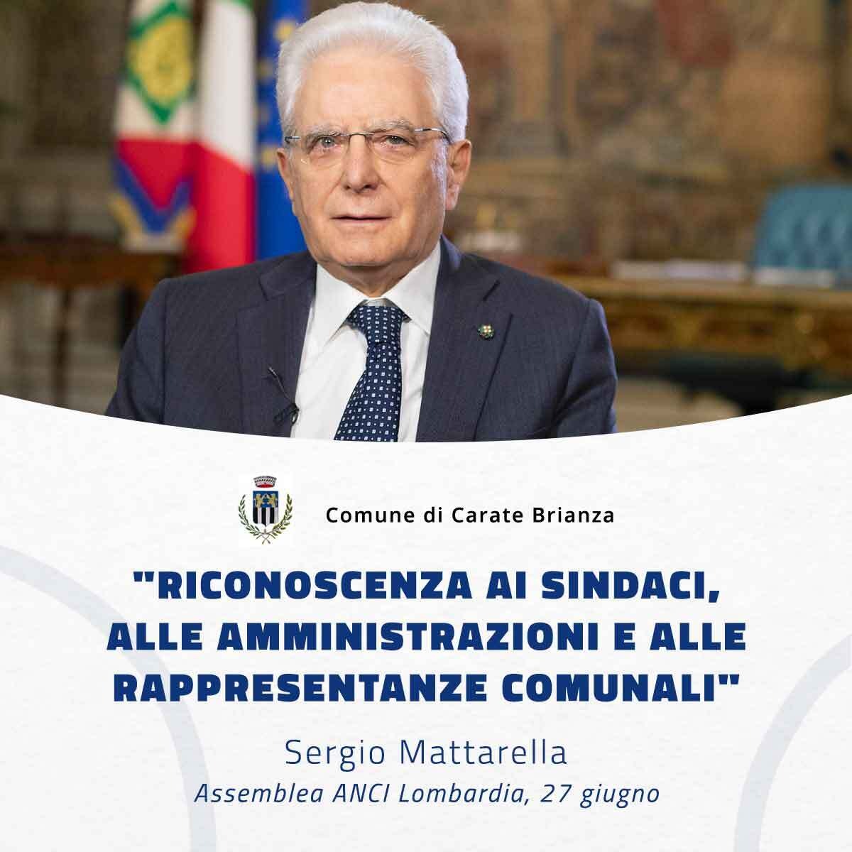 Messaggio del Presidente della Repubblica Sergio Mattarella 