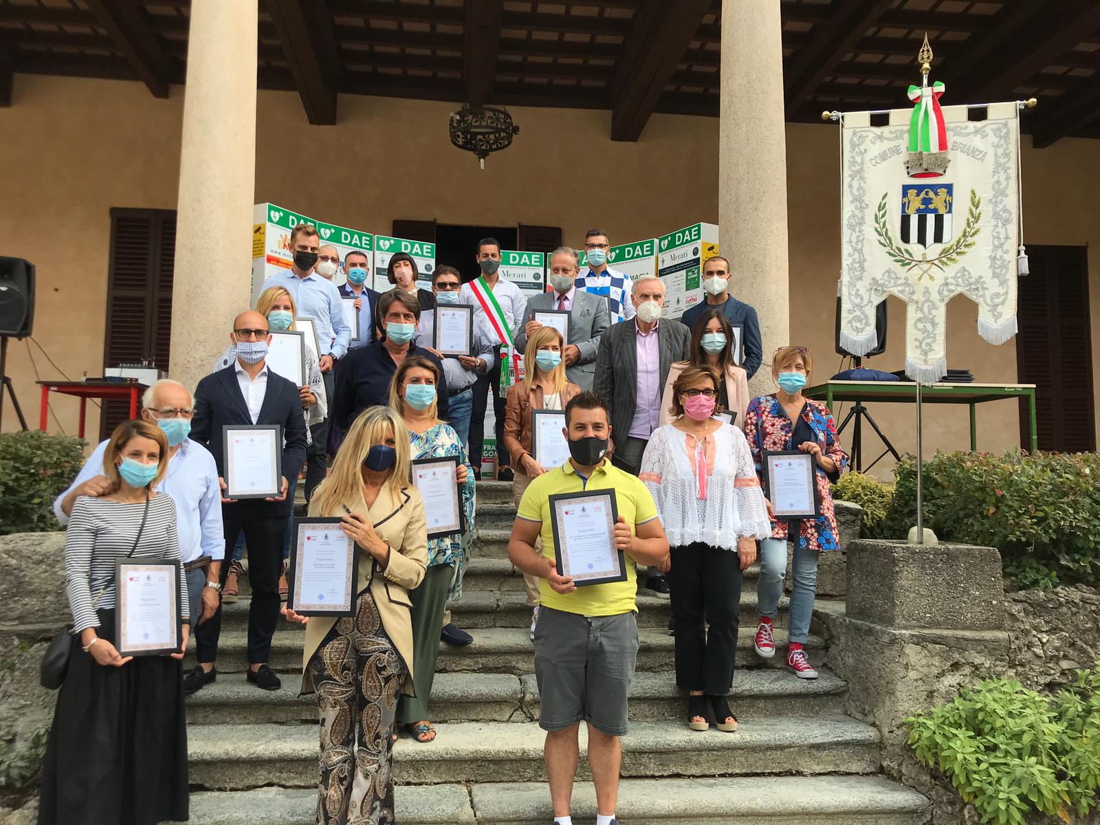 Inaugurazione otto nuovi defibrillatori
