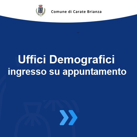 Ingresso Uffici Demografici - appuntamento