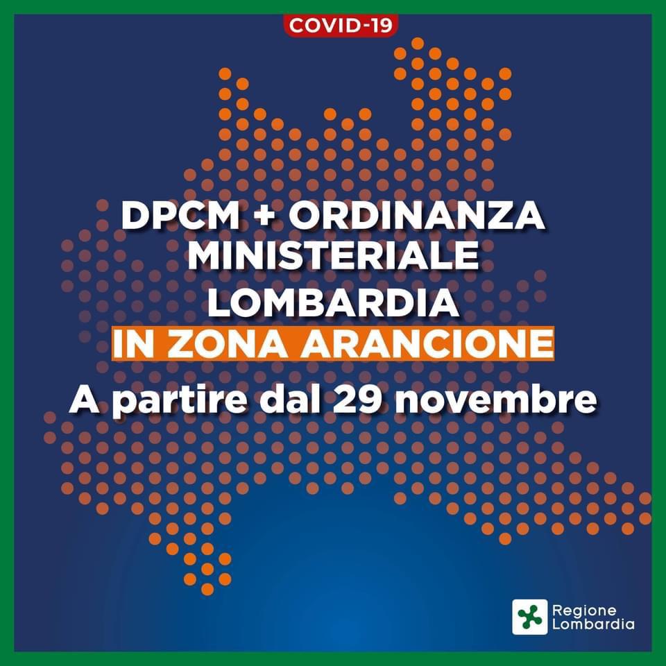 Lombardia in zona arancione
