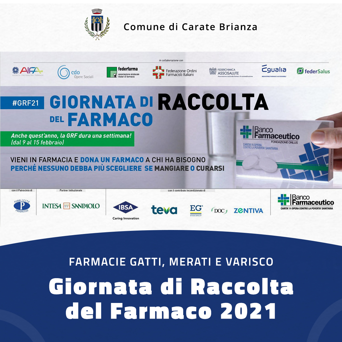 Iniziativa "Giornata di Raccolta del Farmaco"