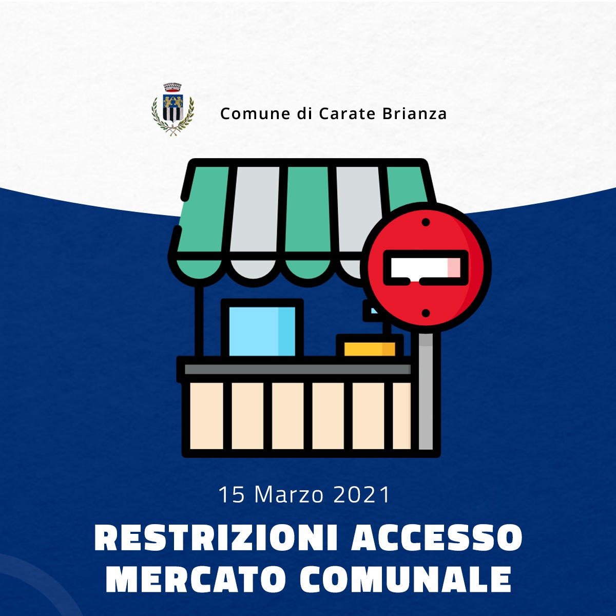 Restrizioni accesso Mercato Comunale