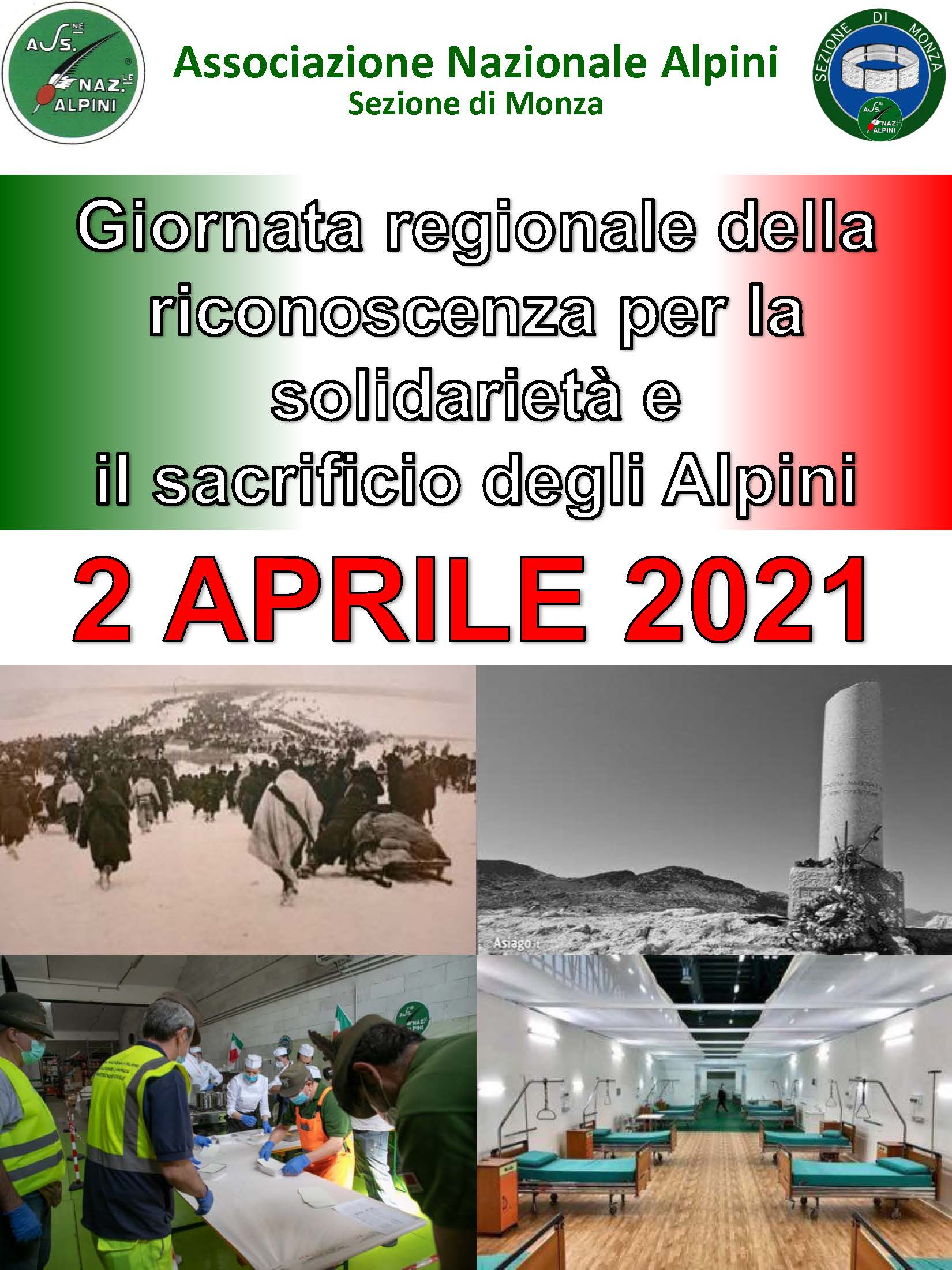 Giornata regionale della riconoscenza per la solidarietà e il sacrificio degli Alpini